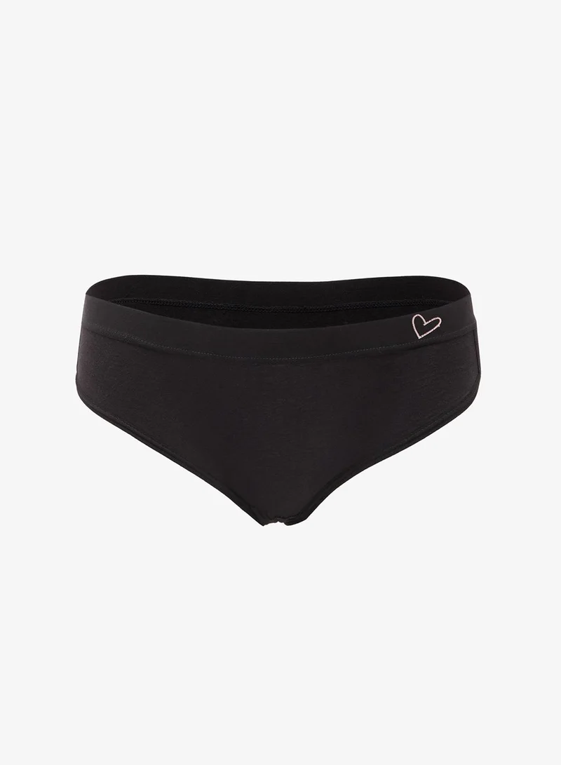 Ginger  3PC Contrast Trim Detail Full Brief for Women | Best Price UAE